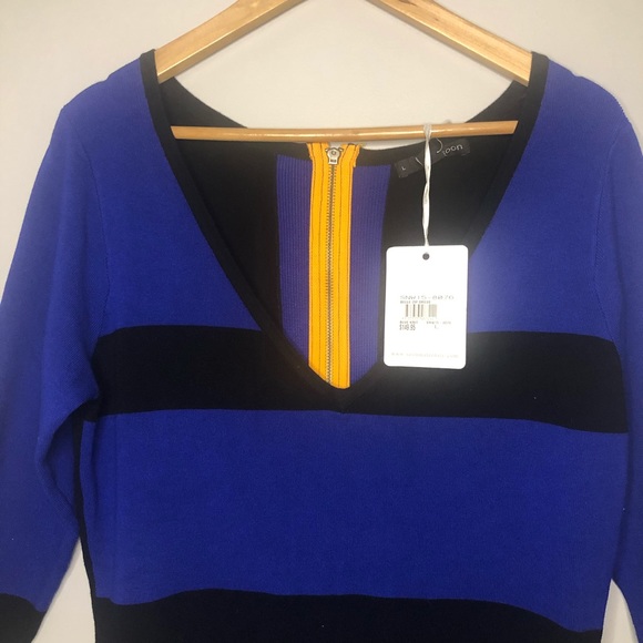 NWT Soon Maternity Belle zip knit dress large - Picture 5 of 8